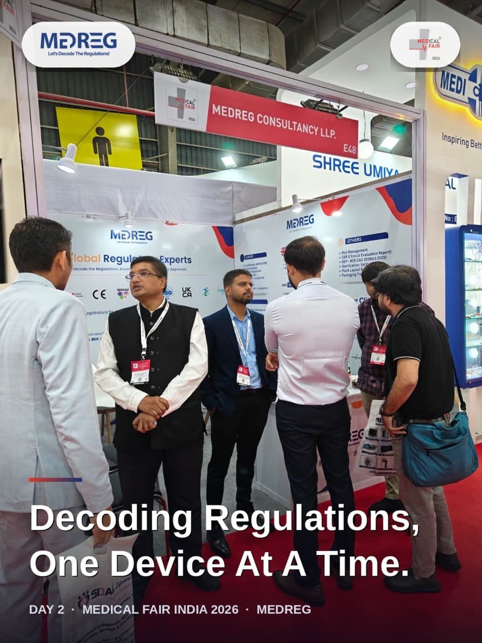 MedReg at Medical Fair India 2026, Booth E-48
