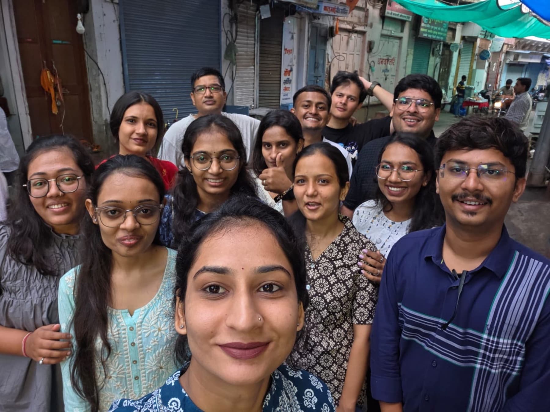MedReg team members in a group selfie on a team trip